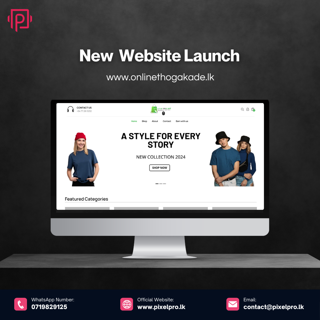 Online Thogakade Clothing Store — E-Commerce Website designed by PixelPro Solution Sri Lanka